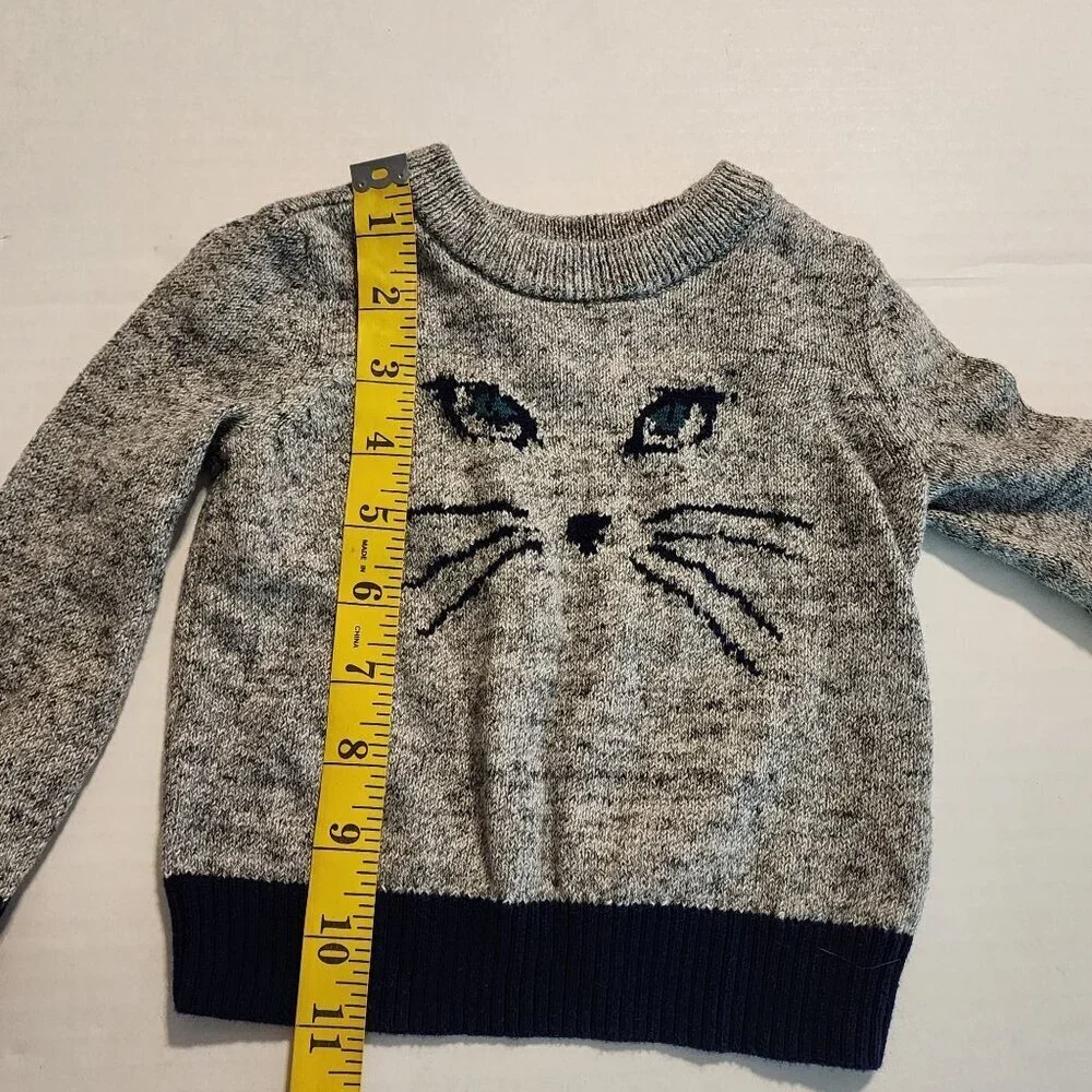 Baby Gap 2 pc outfit girl sz 12-18 months Cat sweater Jeans School Play Daycare